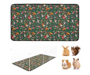 Guinea Cage Lining: Fabric Construction, Flexible and Quick Drying, Machine Washable, Comfortable and Breathable Bedding for Pets, Ai Activities