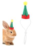 Guinea Christmas Hat | Christmas Guinea Costume Santa Hat - Red Small Christmas Pet Hat with Adjustable Elastic Band for Hamster, Guinea, Chinchilla
