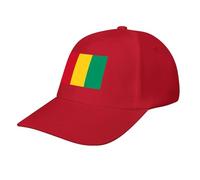 Guinea Flag Baseball Cap,Summer Adjustable Classic Low Profile Hat for Men Women,The Ultimate Accessory for Outdoor Activies Red
