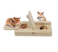 Guinea Food Search Toys, Hamster Treat Dispenser, Wooden Interactive Enrichment Toys, Wooden Puzzle Sniffing Game, Hidden Treat Puzzle Game