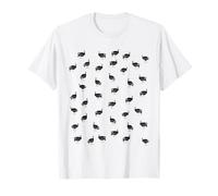 Guinea fowl bird pattern geometric T-Shirt