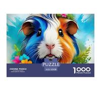 Guinea Pig, 1000-piece Jigsaw Puzzle, Carefully Chosen Pastime Gift Encouraging Togetherness Mindfulness Satisfaction, Suitable Keepsake Transforming Free Time Into Treasured Memories, Suitable for Ag