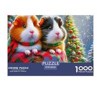 Guinea Pig 1000 Piece Jigsaw Puzzle for Adults Challenging Adults Age 12 Years Up - Challenge Edition Hard Puzzle for 38x26cm/1000pcs Family Decorations