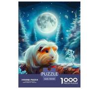 Guinea Pig, 1000-piece Jigsaw Puzzle, Interactive Learning Oriented Pastime Blending Fun Thinking Cooperation, Excellent Domestic Activity Supporting Positive Communication Habits, Suitable for Ages 1