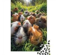 Guinea Pig 1000 Piece Puzzle for Adults Jigsaw Puzzles 1000 Pieces for Adults Painting Puzzle 1000 Pieces DIY Challenging Puzzles for Adults for Friends Family 1000pcs (75x50cm)