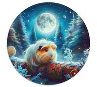 Guinea Pig 1000 Pieces Jigsaws Stress Reliever Difficult Challenge for Adults & Kids Unique Challenge Games Round Family Game Gifts (67.5x67.5cm)