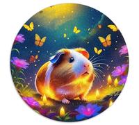 Guinea Pig 1000 Pieces Round Jigsaw Puzzles Creative Puzzle Hard Challenging Games for Adults And Kids 1000pcs (67.5x67.5cm)