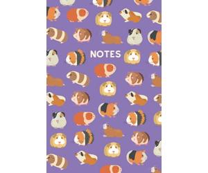 Guinea Pig - A5 Notebook - 100 Lined Pages (Purple)