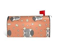 Guinea Pig And Popcorn Print Mailbox Cover Waterproof Post Box Cover Magnetic Post Letter Box Covers For Courtyard Garden Yard Fence Decor21x18 In