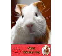Guinea Pig Animal Valentines Day Card