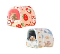 Guinea Pig Bed, 2PCS Rabbit Beds, Cave Cozy Hamster Guinea Pig Houses and Hideouts, Washable Small Animal House Cage Accessorie, Secure Warm Nest, Suitable for Dwarf Rabbits Chinchillas Hamsters