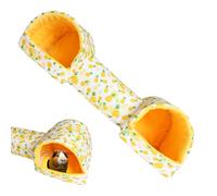 Guinea Pig Bed, Hidden Tunnel Design Non-Slip Washable Small Animal House For Rabbits Hamsters Ferrets Chinchillas, Cage Accessory, 51x17x15cm Polyester Cotton
