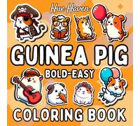 Guinea Pig: Bold and Easy Coloring Book for Kids and Adults, Simple Stress Relief Cute Guinea Pigs Designs.