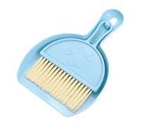 Guinea Pig Brush, Mini Sweeping Set for Small Animal Cages, Space-Saving Cleaning Accessories with Dust Scoop and Brush, Suitable for Hamsters, Guinea Pigs, Chinchillas with Hanging Hole (#A-01)