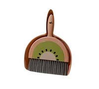 Guinea Pig Brush, Mini Sweeping Set for Small Animal Cages, Space-Saving Cleaning Accessories with Dust Scoop and Brush, Suitable for Hamsters, Guinea Pigs, Chinchillas with Hanging Hole (#C-03)