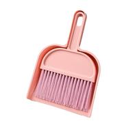 Guinea Pig Brush, Mini Sweeping Set for Small Animal Cages, Space-Saving Cleaning Accessories with Dust Scoop and Brush, Suitable for Hamsters, Guinea Pigs, Chinchillas with Hanging Hole (#D-02)