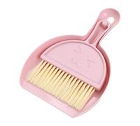 Guinea Pig Brush, Mini Sweeping Set for Small Animal Cages, Space-Saving Cleaning Accessories with Dust Scoop and Brush, Suitable for Hamsters, Guinea Pigs, Chinchillas with Hanging Hole (#A-02)