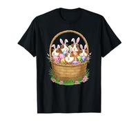 Guinea Pig Bunny Easter Basket Egg Easter Day Womens Mens T-Shirt