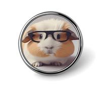Guinea Pig Button Pin Personalized Metal Lapel Pins Badges Classic Round Brooch Pin Novelty Unique Enamel Pins Cute Funny Pinback Button Badge for Jackets Backpacks Bags Coat