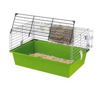 Ferplast Guinea Pig Cage CAVIE 60, Small Animal Cage Safety locking system, Metal with Plastic Bottom, Accessories included, 58 x 38 x 31,5 cm