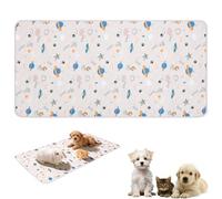 Guinea Pig Cage Liner, 60x120cm Large Fast Water Absorption Pet Pee Pads with 4-Layer Protection, Washable & Anti Slip Guinea Pig Bedding for Small Animal Cat Rabbit Hamster Rat Chinchilla(Blue)