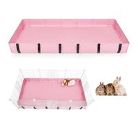 Guinea Pig Cage Liner, Waterproof Liner for Guinea Pigs, Guinea Pig Bedding with Tarp Bottom for C&C Grids, Cage Liners for Guinea Pig, Bunny, Hamster, Rabbit,Not Include Cage,47 * 24 inches