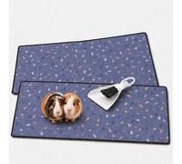 Guinea Pig Cage Liners 2 Pack 61x120cm with Dustpan & Brush