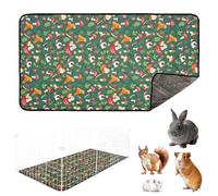 Guinea Pig Cage Liners 47 x 24 Washable Cage Pads Rabbit Bedding Reusable Absorbent Pee Pads for Small Animals Bunny Ferret Chinchilla Hamster