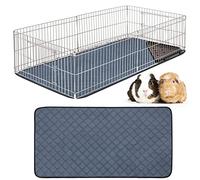 Guinea Pig Cage Liners，Fast Absorbent Guinea Pig Fleece Bedding for Midwest and C&C Cages with Leakproof Bottom for Small Animals （Size 48"x24"