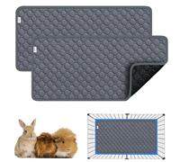 Guinea Pig Cage Liners,Washable Guinea Pig Bedding for C&C Cage 2x1 2 Pack, Reusable & Anti Slip & Waterproof, Absorbent Guinea Pig Pee Pad for Small Animal, Rabbit, Bunny, Chinchilla