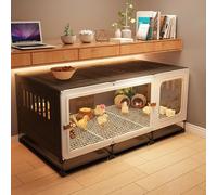 Guinea Pig Cage Small Animal Cages Rat House - Pull Out Tray Asy Setup, Breathable Mesh, Cleanable Tray - Best for First-Time Owners & Farmers