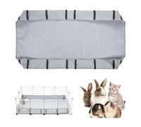 Guinea Pig Cage Tarpaulin Base, 48" x 24" Waterproof Guinea Pig Liner Cage for C & C Grids Habitat, Washable Tarp Bottom Guinea Pig Bedding for Rabbits Hamsters Hedgehogs Ferrets (No Cage) (Grey)