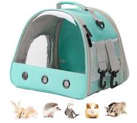 Guinea Pig Carrier Backpack, Clear Bubble Window Backpack for Guinea Pigs, Rabbit, Rat, Bird