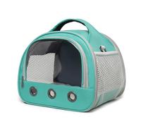 Guinea Pig Carrier Bag, Portable Small Animal Travel Carrier Backpack with Transparent Window for Guinea Pigs Sugar Glider Hedgehog Rats Birds (Green)