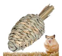 Guinea Pig Chew Toys - 20*5.5cm Natural Straw Rabbit Teeth Grinding Treat, Edible Bite Resistant Small Animal Plaything, Healthy dentl Foraging Accessory | Chinchilla Hamster Squirrel Hutch Cage act