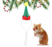 Guinea Pig Christmas Hat | Adjustable Red Hats - Small Animal Christmas Costume for Hamster, Chinchilla, Hedgehog and Other Small Animals