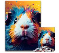 Guinea Pig Color 1000 Pieces Puzzles for Adults Puzzles for Adults Family Activity, DIY Home Decor, 26X38CM/10.23x14.96inch