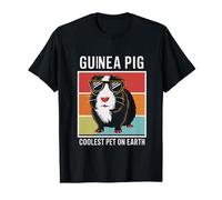 Guinea Pig Coolest Pet On Earth Retro Sunglasses T-Shirt