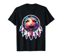 Guinea Pig Cute Dreamcatcher Floral Spiritual Boho Style Art T-Shirt