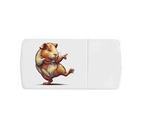 'Guinea Pig Dancing' Pill Box with Tablet Splitter (PI00034260)