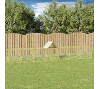 Guinea Pig Enclosure, Rabbit Cage, Chicken Coop 700 x 100 x 150 cm, Solid Pine Impregnated, Rabbit House for Cats, Hamsters, Kittens