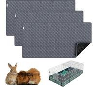 Guinea Pig Fleece Cage Liner, 24X36in 2Pack Guinea Pig Bedding for C&C 2X3 Cage , Super Absorbent & Odor Control & Washable & Reusable Guinea Pig Liner, Pee Pad Mat for Small Animal, Rabbit, Bunny