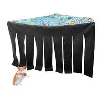 Guinea Pig Fleece - Forest Corner Curtain | Soft Fleece Small Animal Shelter, Cage Corner Hammock Style Cover, Warm Resting Hideaway Accessory For Ferrets Chinchillas Hedgehogs