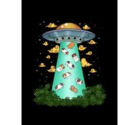 Guinea Pig Guinea Pig Women Ufo Alien Gift Kids Guinea Pig: Notebook 8.5x11 in