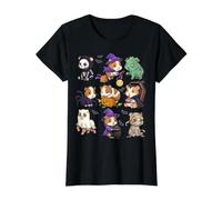 Guinea Pig Halloween Spooky Guinea Pig Ghost Vampire Creepy Value Graphic T-Shirt, Women, Black, S