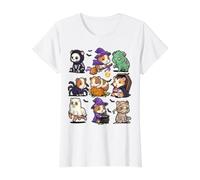 Guinea Pig Halloween Spooky Guinea Pig Ghost Vampire Creepy Value Graphic T-Shirt, Women, White, M
