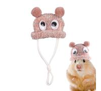 Guinea Pig Hat - Hand Knitted Mini Hats for Warm Cosy Winter Small Hat for Hamster | Cute Hamster Outfits Clothes with Adjustable Strap Mini Small Animal Hat for Sea