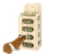Guinea Pig Hay Feeder - Wood, Wooden Hay Rack Waste-Reducing Large