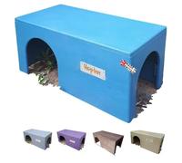 Guinea Pig Hideaway House Tunnel or Shelter 40 cm Long x 20 cm Wide x 18.5 cm Readymade - Won't Tip Over, Built to Last, Handcrafted in the UK (Czar Plum)