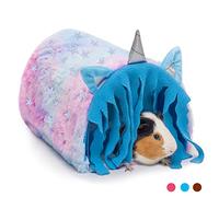Guinea Pig Hideout - Fleece Tunnel House Cage Accessories for Rat Hamster Hedgehog Chinchilla Small Animal - Playing Sleeping Hunting Resting Washable Tube Bedding Habitats